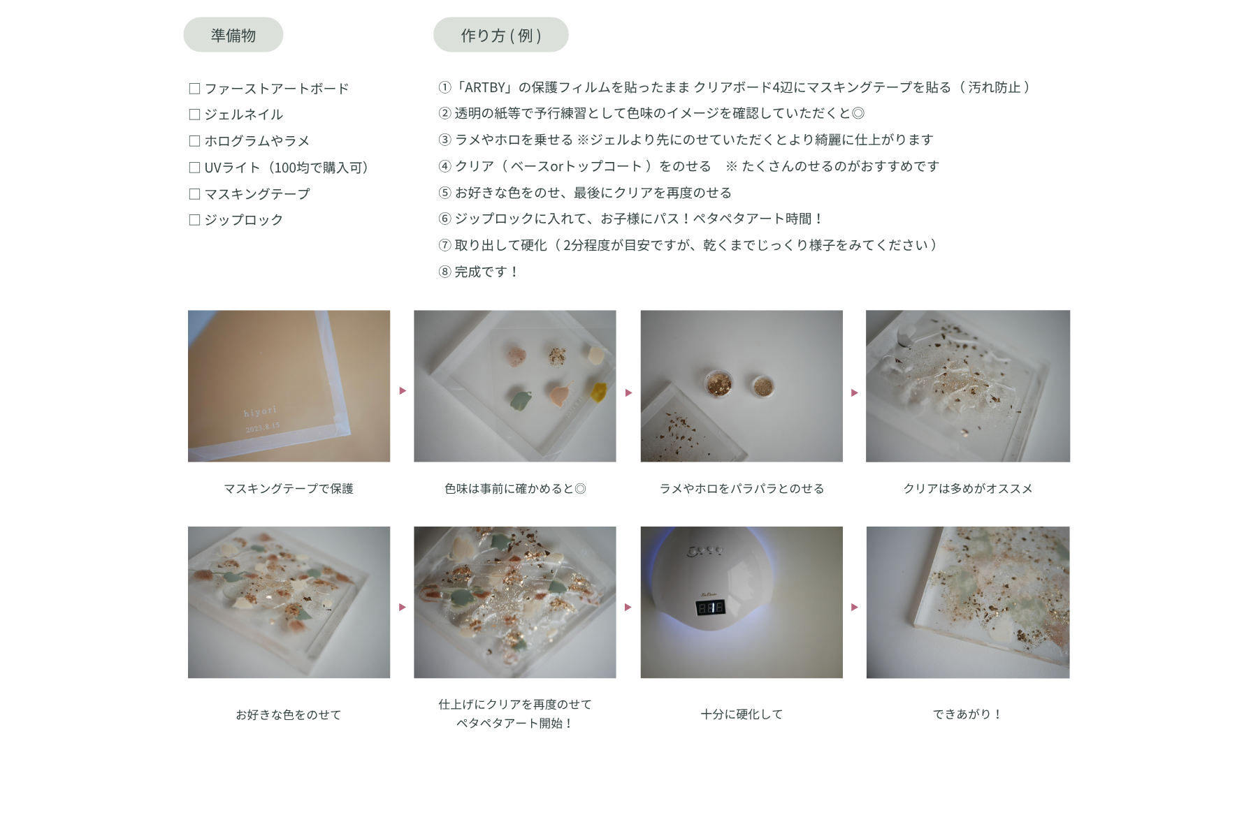 clear art board