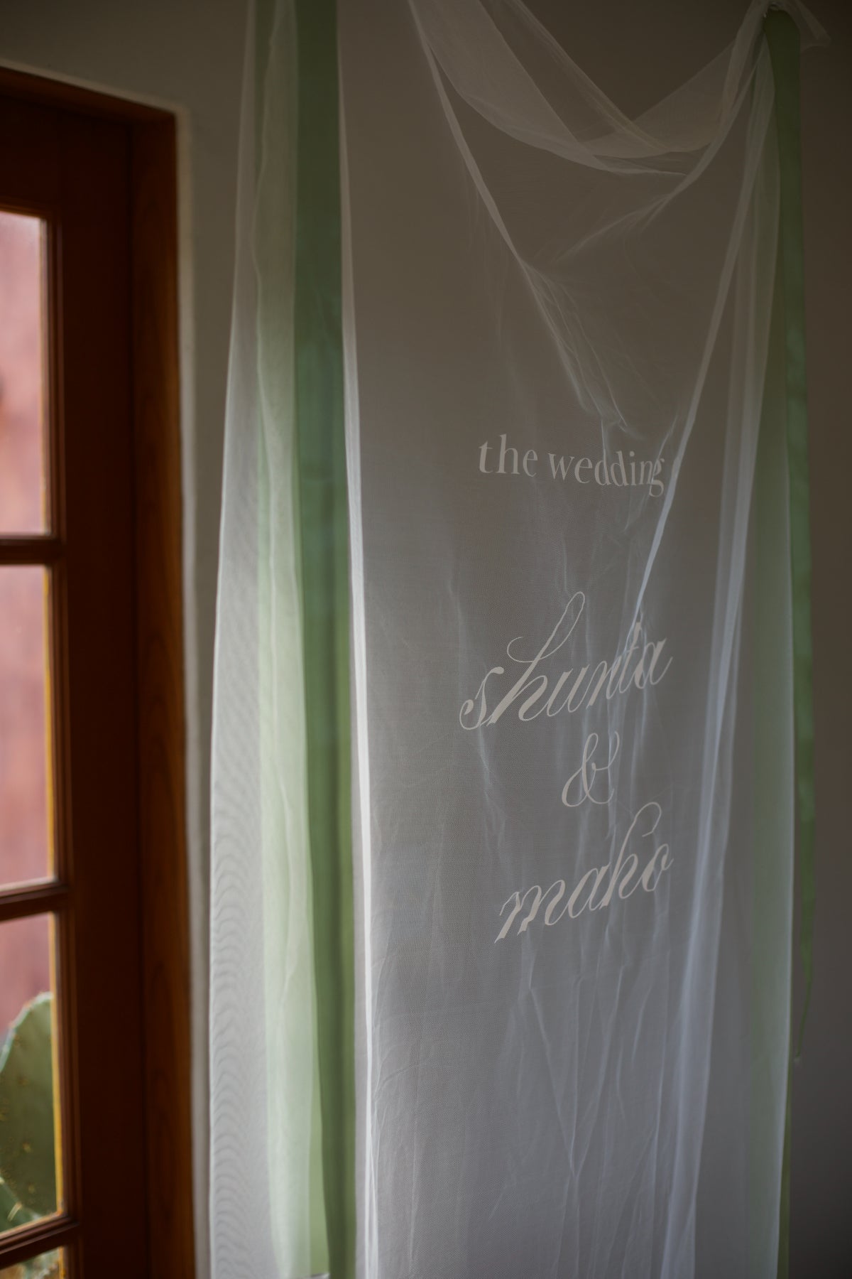wedding sheer tapestry