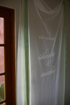 wedding sheer tapestry