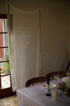 wedding sheer tapestry