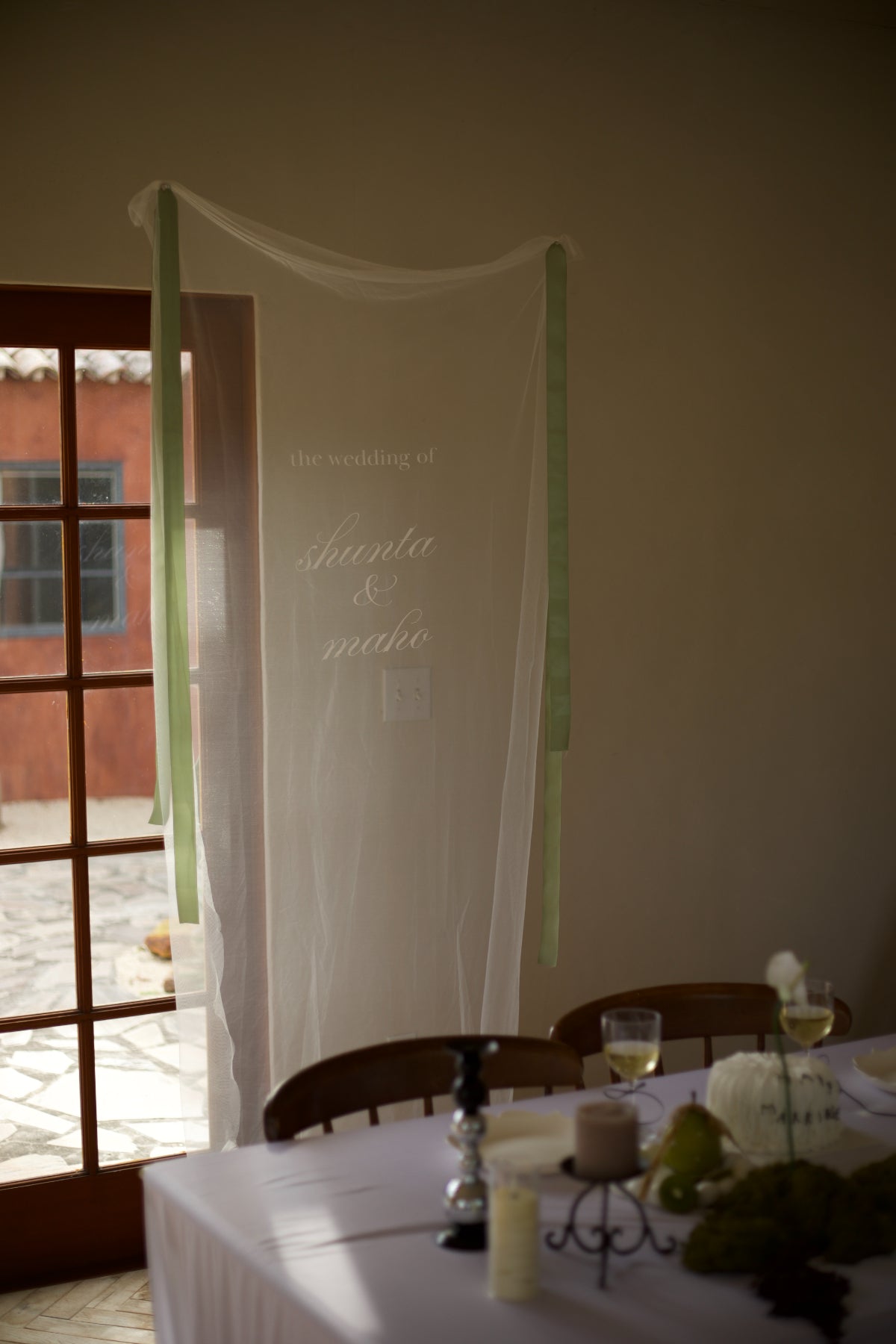 【 数量限定 】〈 custom lettering 〉sheer tapestry　《 3/5 12:00〜受付開始 》