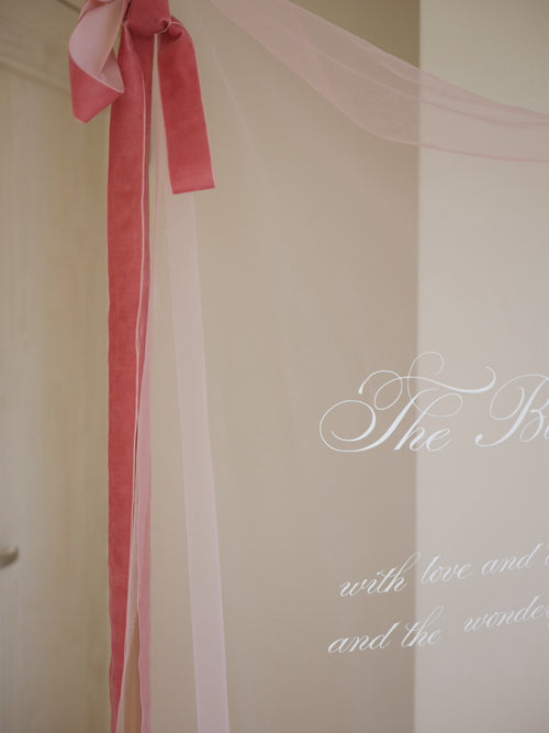 color sheer tapestry（ pink / blue ）