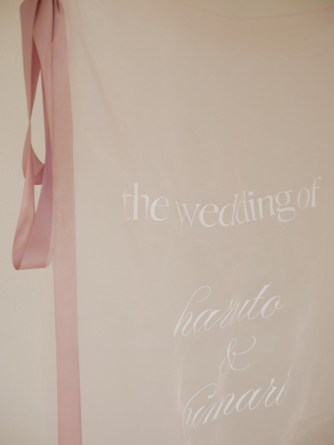 wedding sheer tapestry