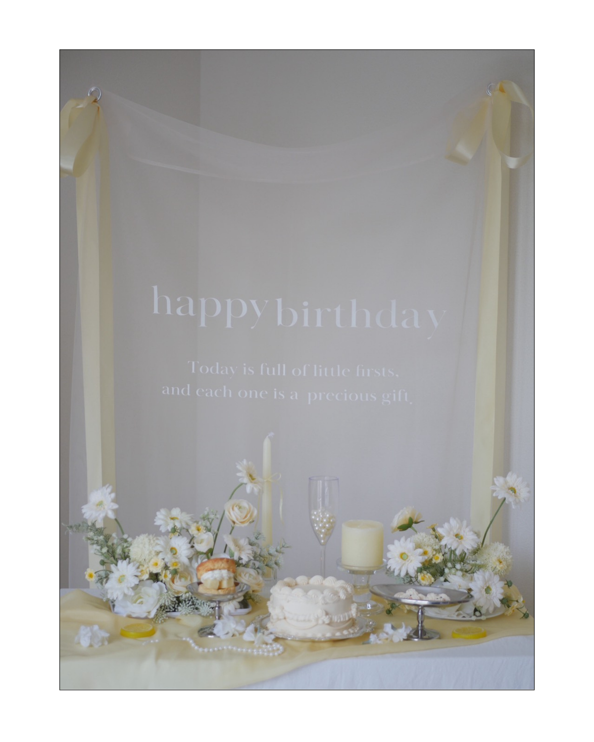 1歳の誕生日のおうちスタジオセット